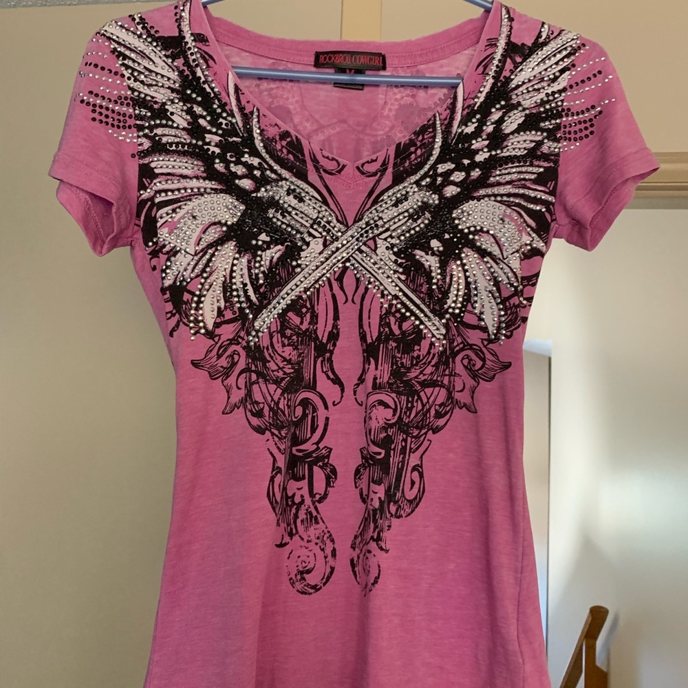 Rock & Roll cowgirl studded shirt